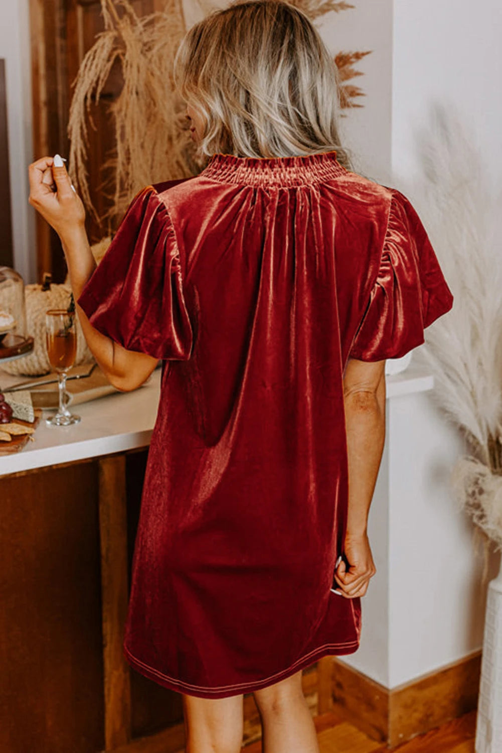 Velvet Mini Dress
