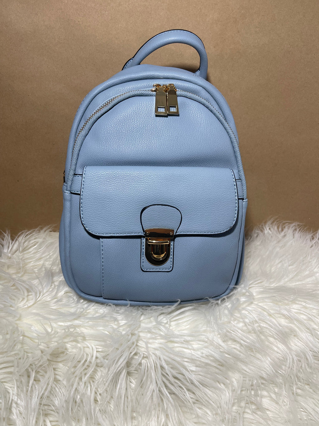 Multi-Pocket Push Lock Backpack