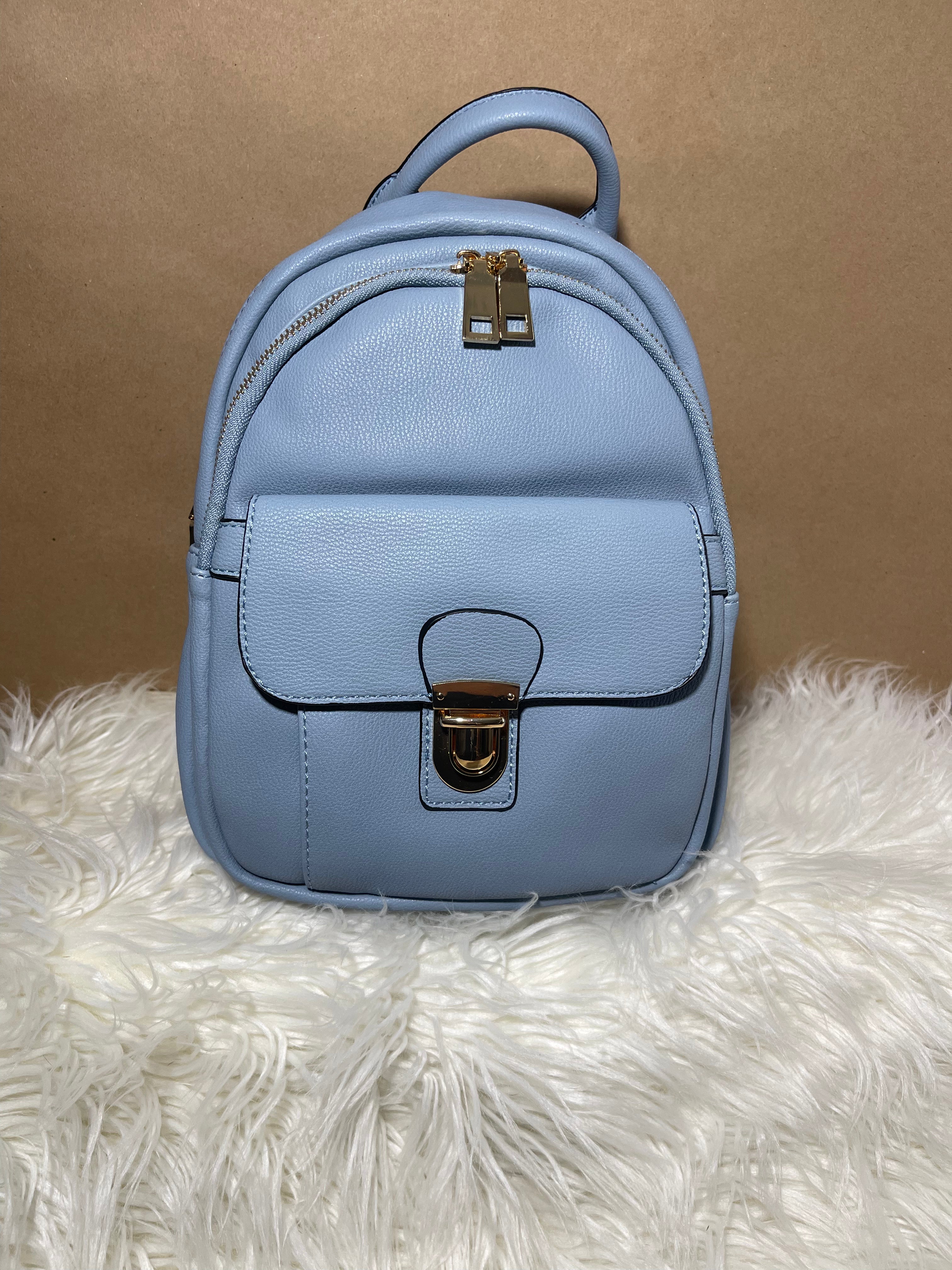 Multi-Pocket Push Lock Backpack