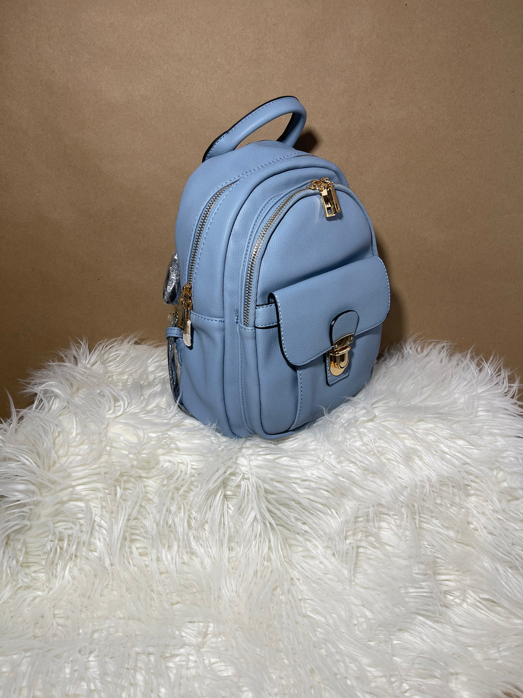 Multi-Pocket Push Lock Backpack