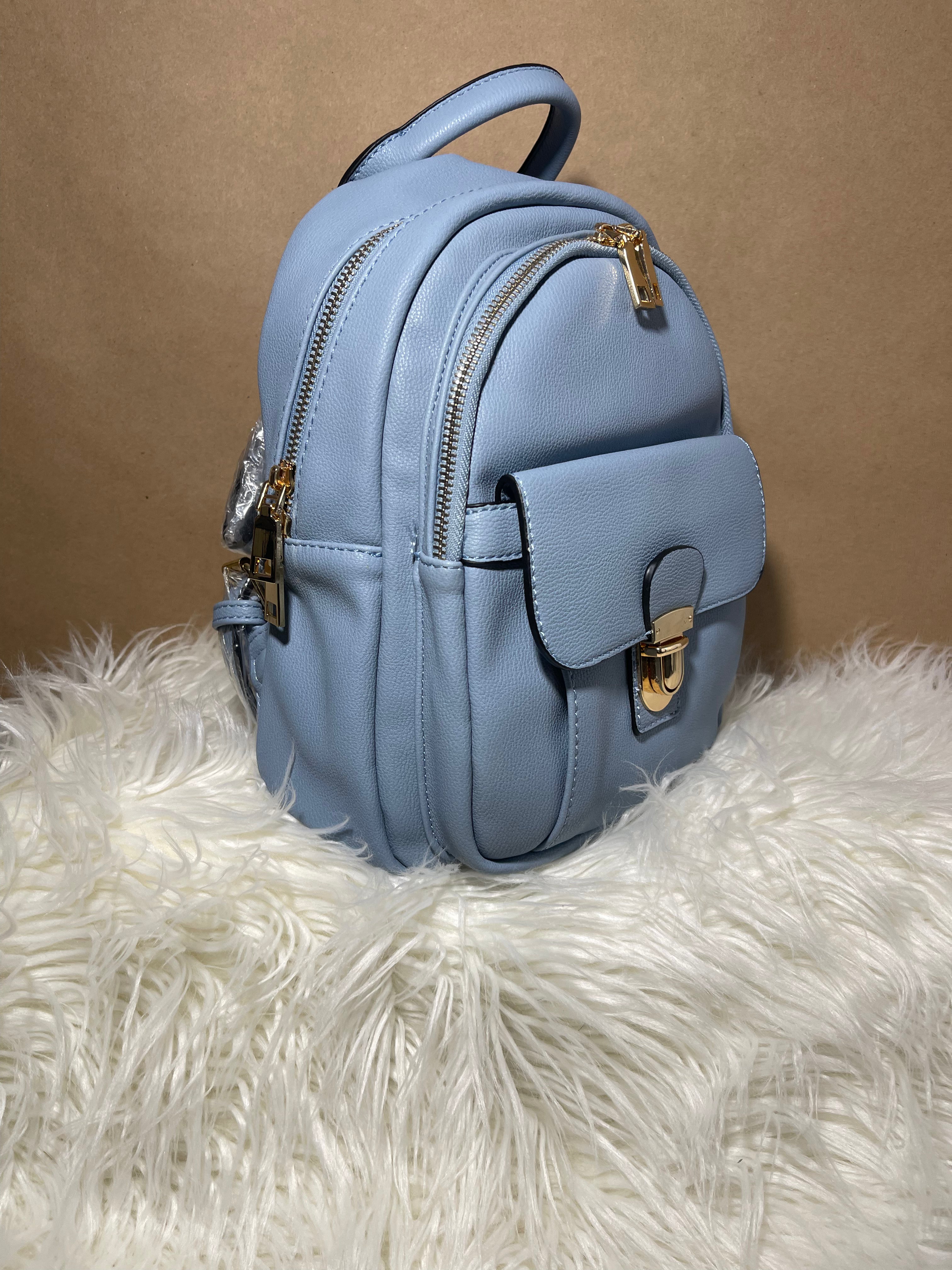 Multi-Pocket Push Lock Backpack