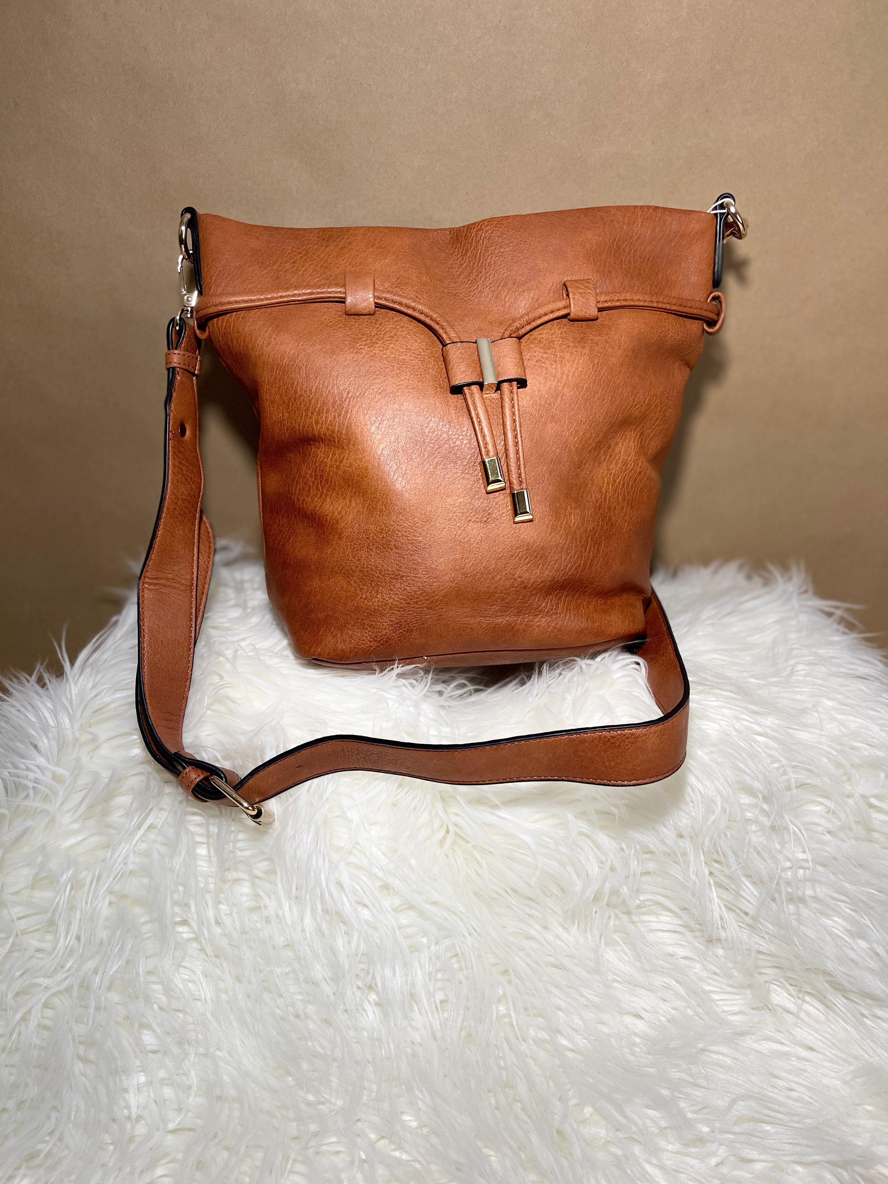 Drawstring Bucket Shoulder Satchel